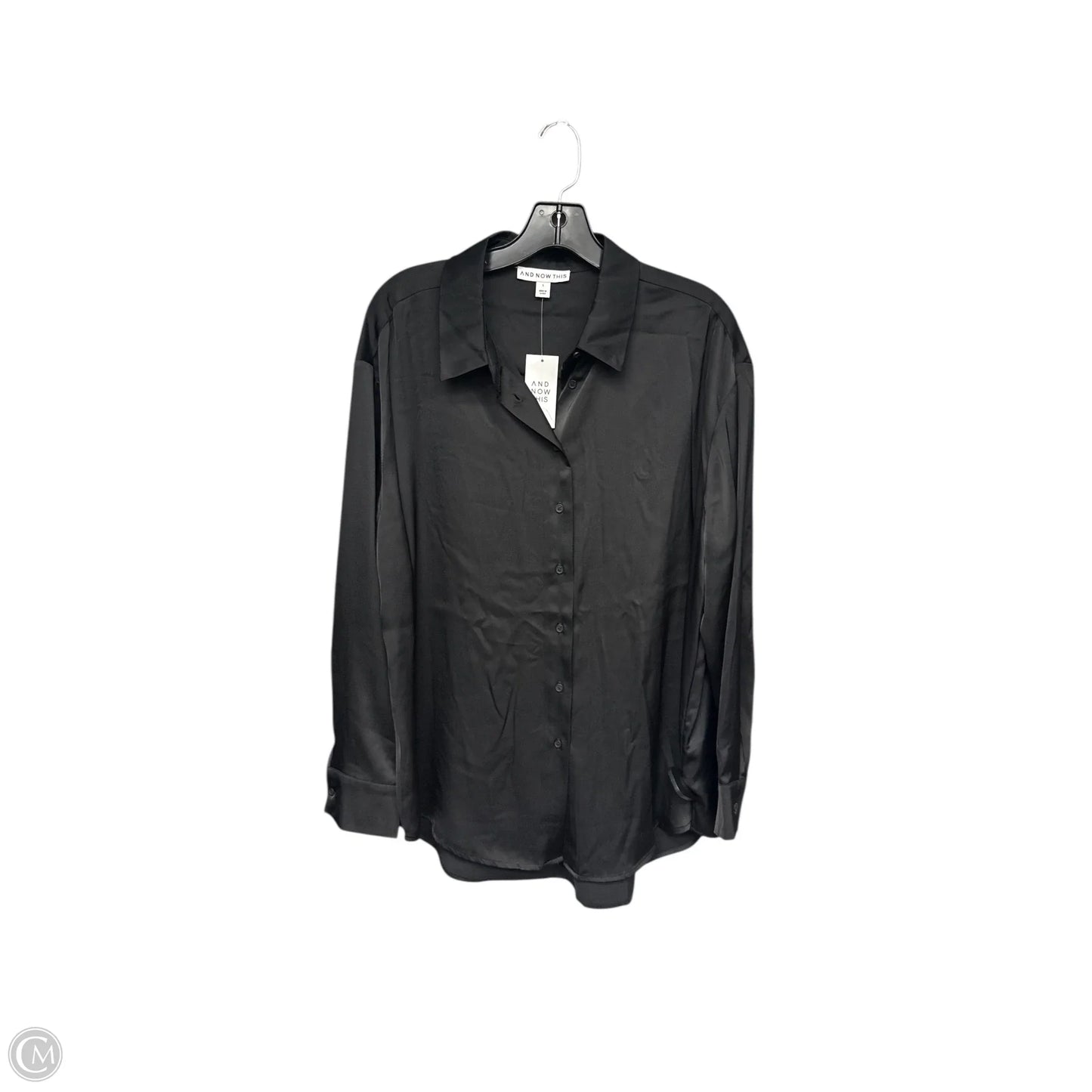Blouse Long Sleeve By And Now This In Black, Size: L