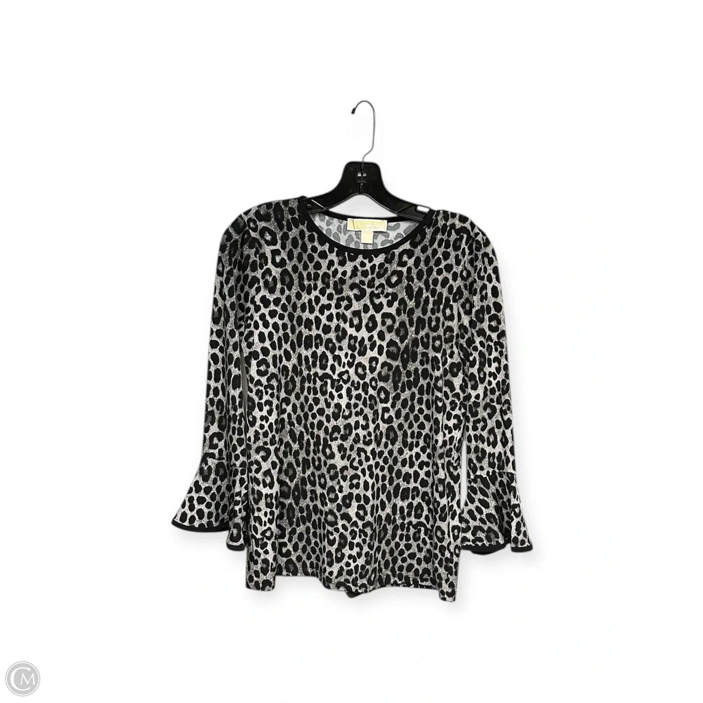 Top Long Sleeve By Michael By Michael Kors In Animal Print, Size: Xs