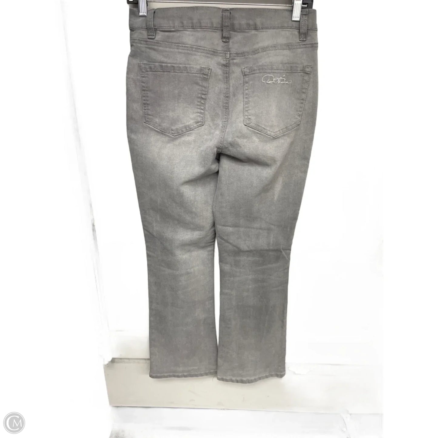 Jeans Straight By Dg2 In Grey Denim, Size: 6p