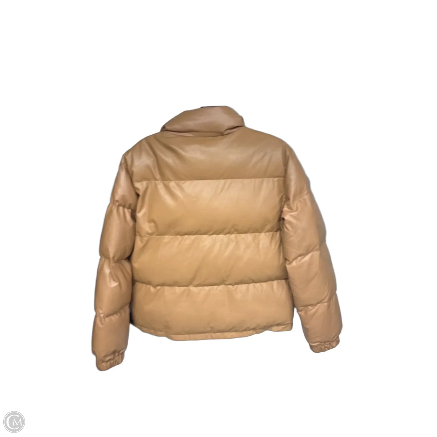 Coat Puffer & Quilted By Tcec In Brown, Size: M