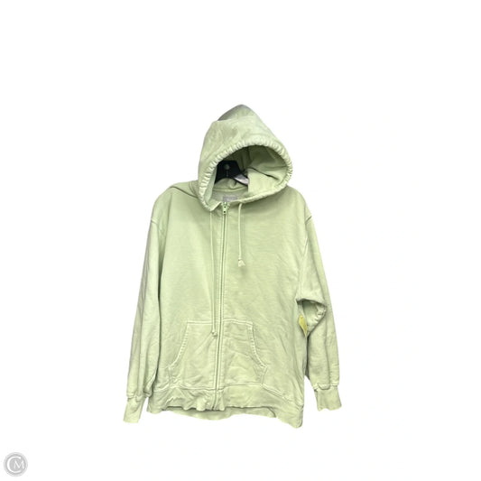 Sweatshirt Hoodie By Tna In Green, Size: L