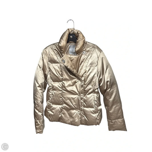 Jacket Puffer & Quilted By Gap In Gold, Size: M