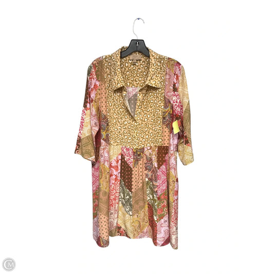 Dress Casual Midi By Kachel In Multi-colored, Size: 12