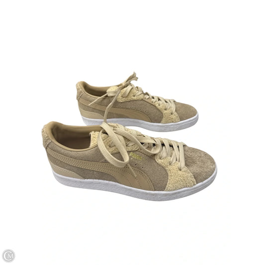Shoes Athletic By Puma In Tan, Size: 7.5
