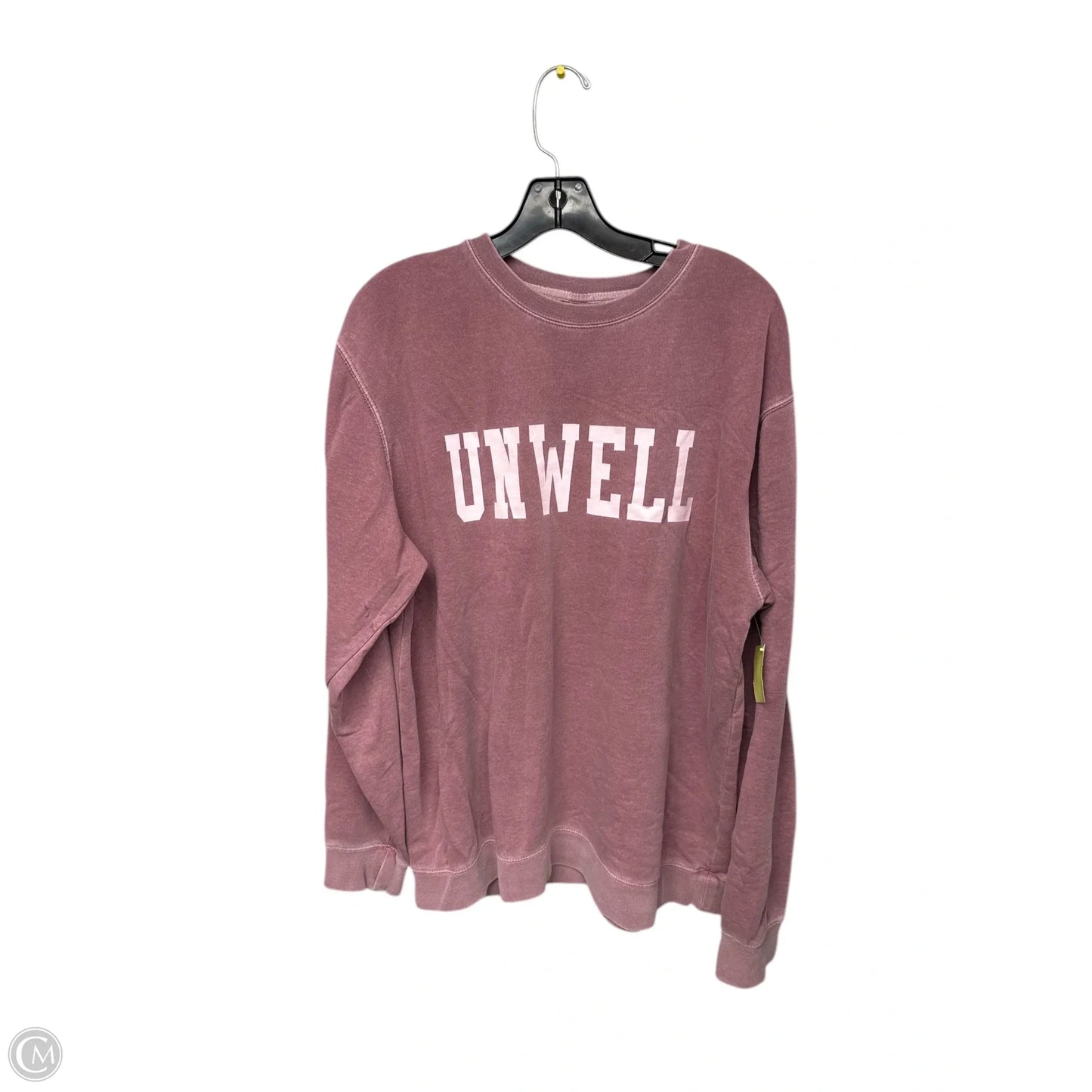 Sweatshirt Crewneck By Clothes Mentor In Pink, Size: L