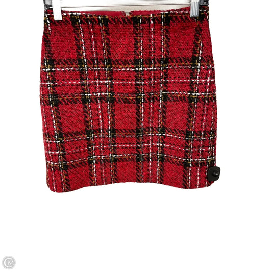 Skirt Midi By Loft In Plaid Pattern, Size: 2p