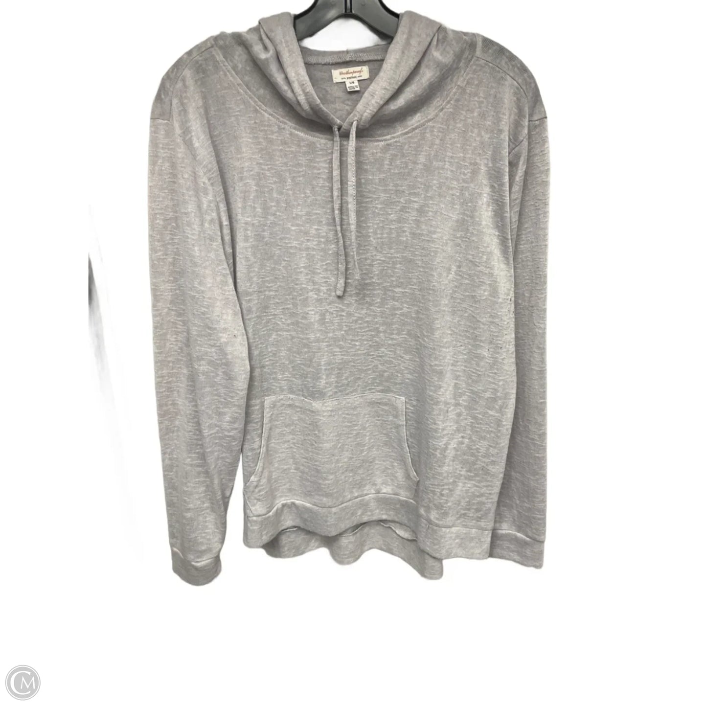 Top Long Sleeve By Weatherproof In Grey, Size: L