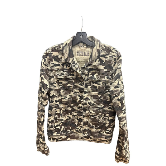 Jacket Denim By White Mark In Camouflage Print, Size: L