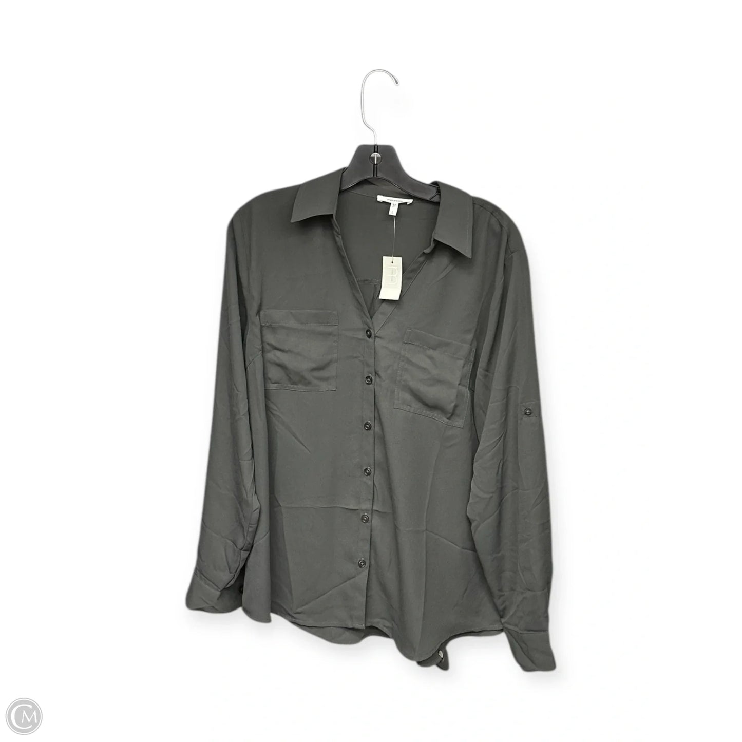 Top Long Sleeve By Maurices In Grey, Size: L