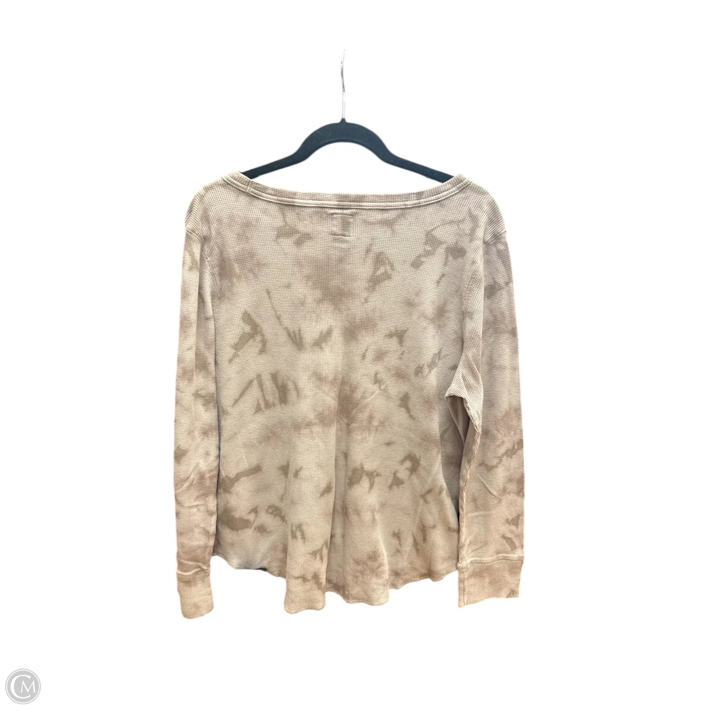 Top Long Sleeve Basic By Gap In Brown, Size: Xl