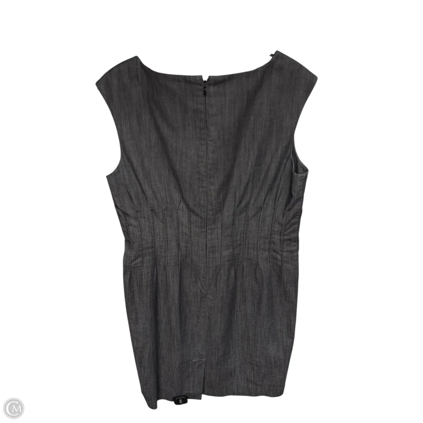 Dress Work By Calvin Klein In Grey, Size: 12p