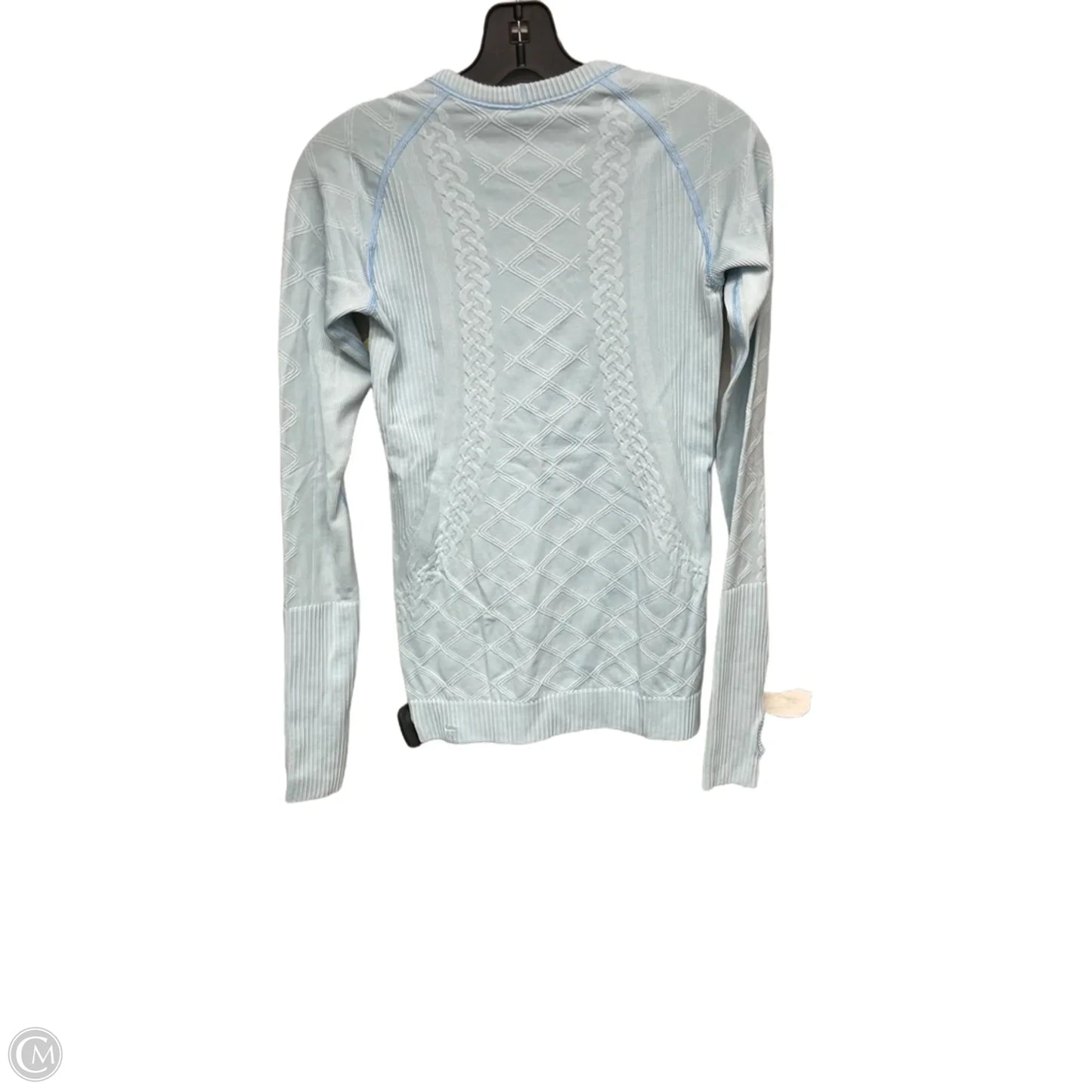 Athletic Top Long Sleeve Crewneck By Lululemon In Aqua, Size: S