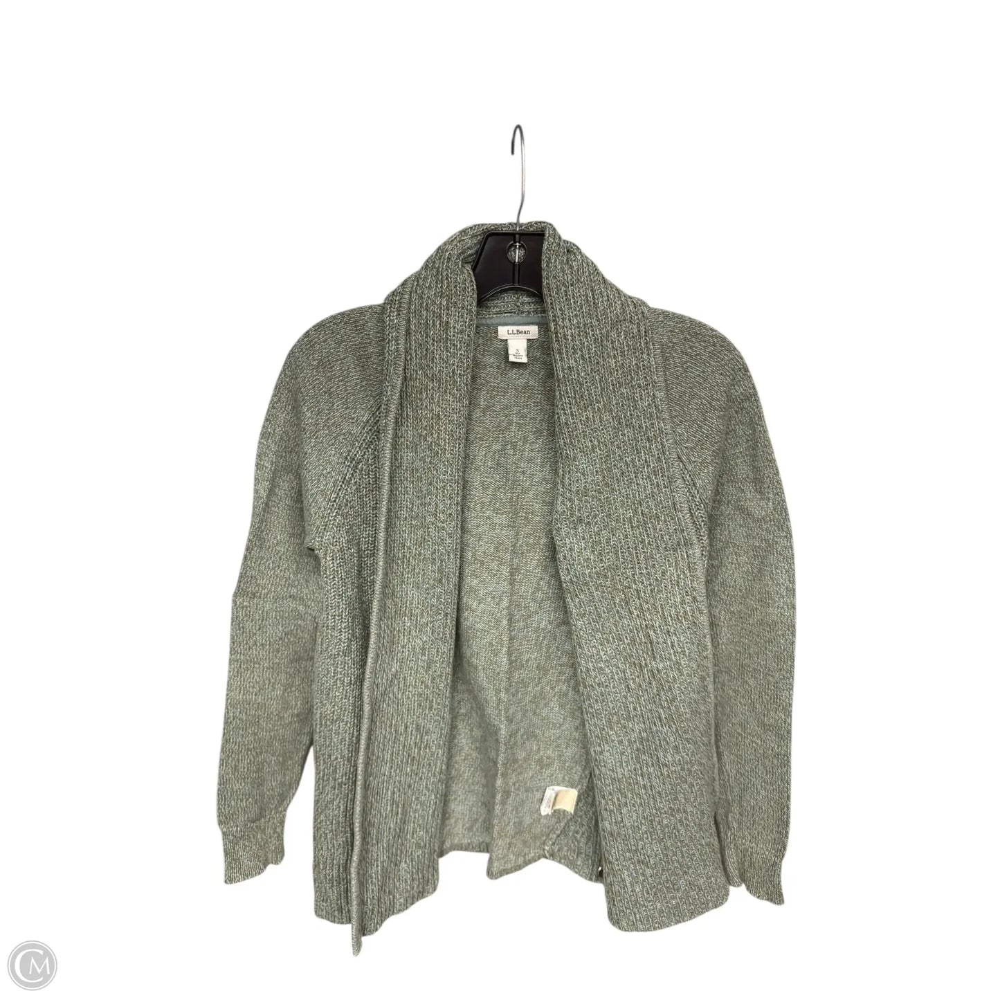 Sweater Cardigan By L.l. Bean In Green, Size: S