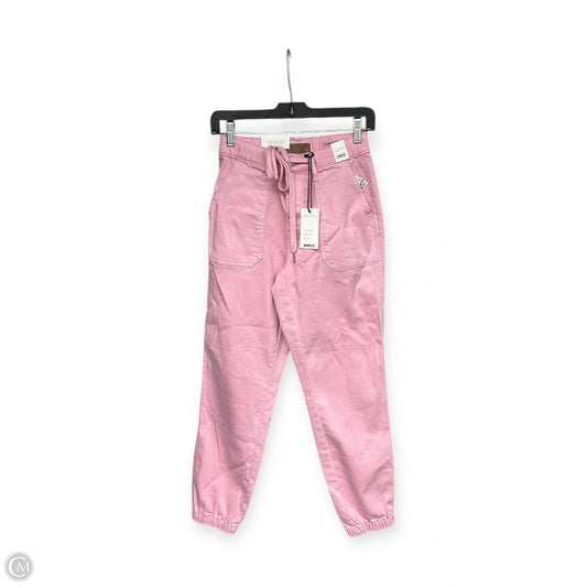 Pants Joggers By Judy Blue In Pink Denim, Size: Xs