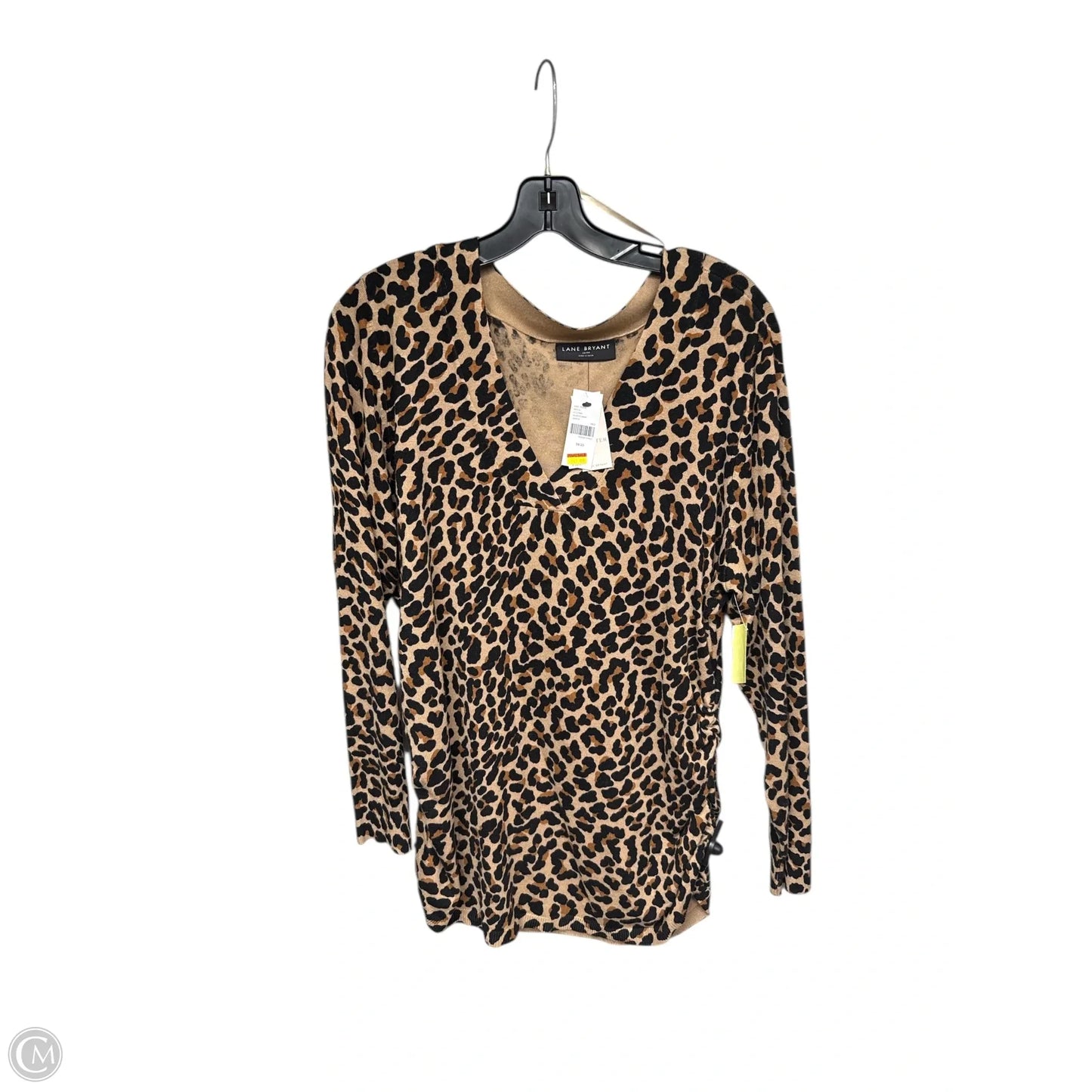 Top Long Sleeve By Lane Bryant In Animal Print, Size: 1x