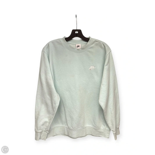 Athletic Sweatshirt Collar By Nike Apparel In Aqua, Size: Xl