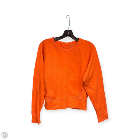 Top Long Sleeve By Athleta In Orange, Size: M