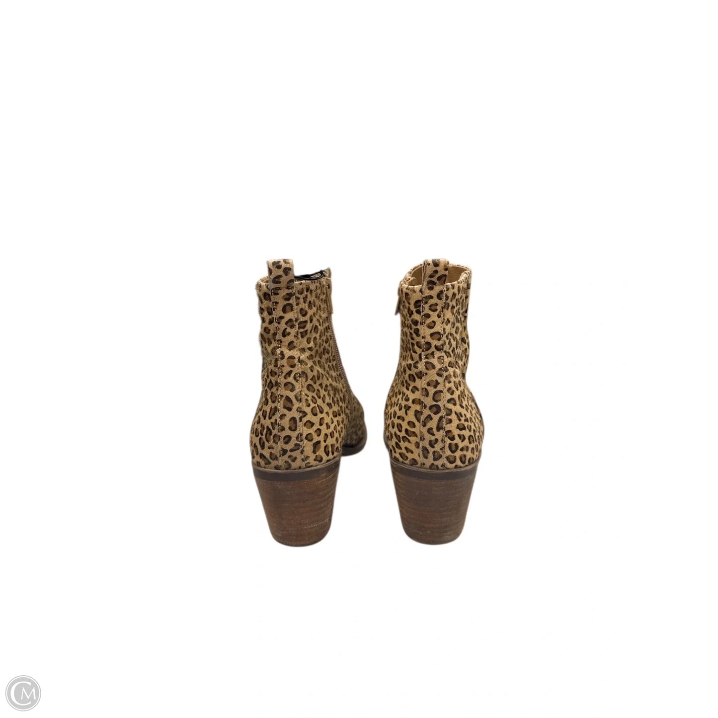 Boots Ankle Heels By Lucky Brand In Animal Print, Size: 10