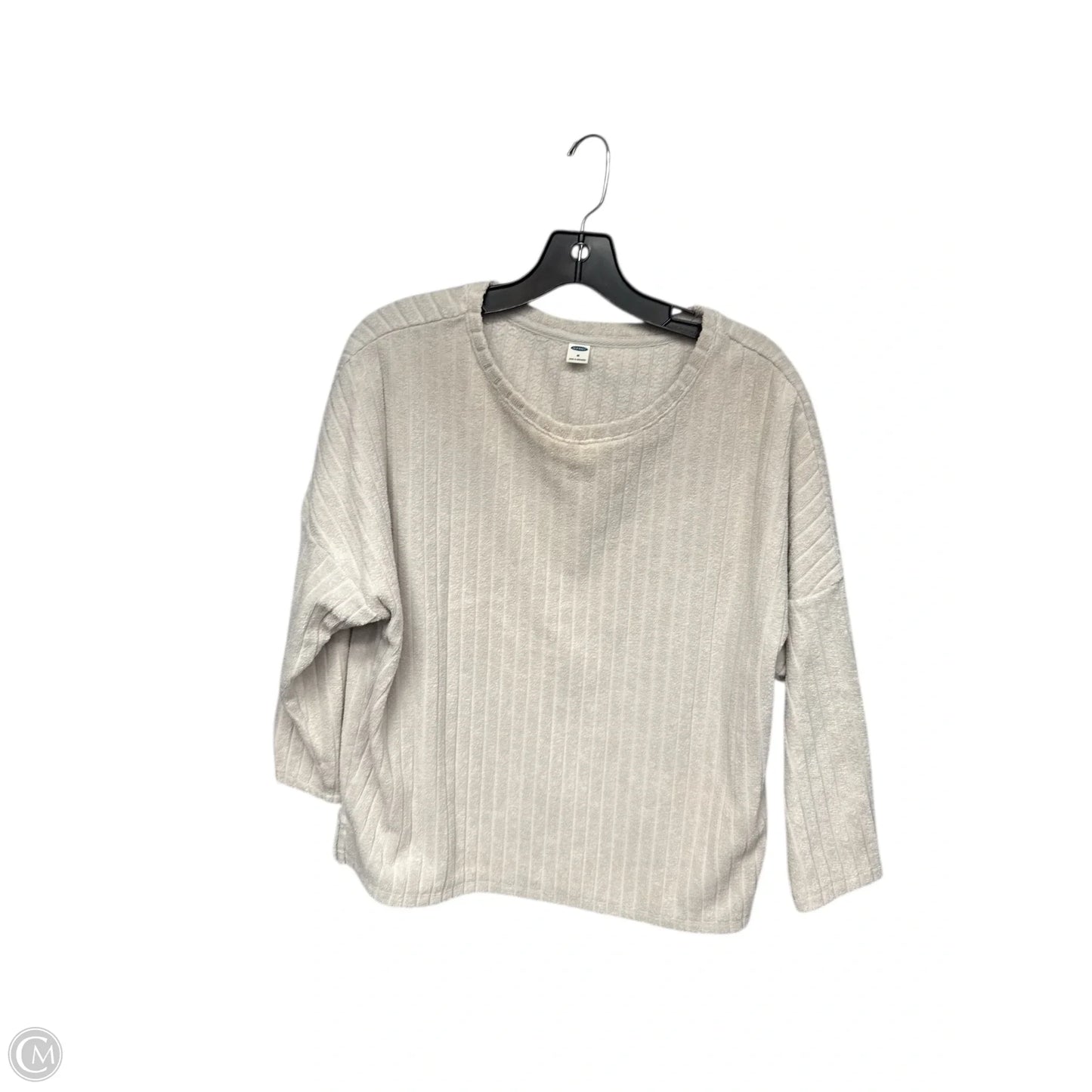 Top 3/4 Sleeve By Old Navy In Grey, Size: M