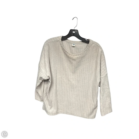 Top 3/4 Sleeve By Old Navy In Grey, Size: M