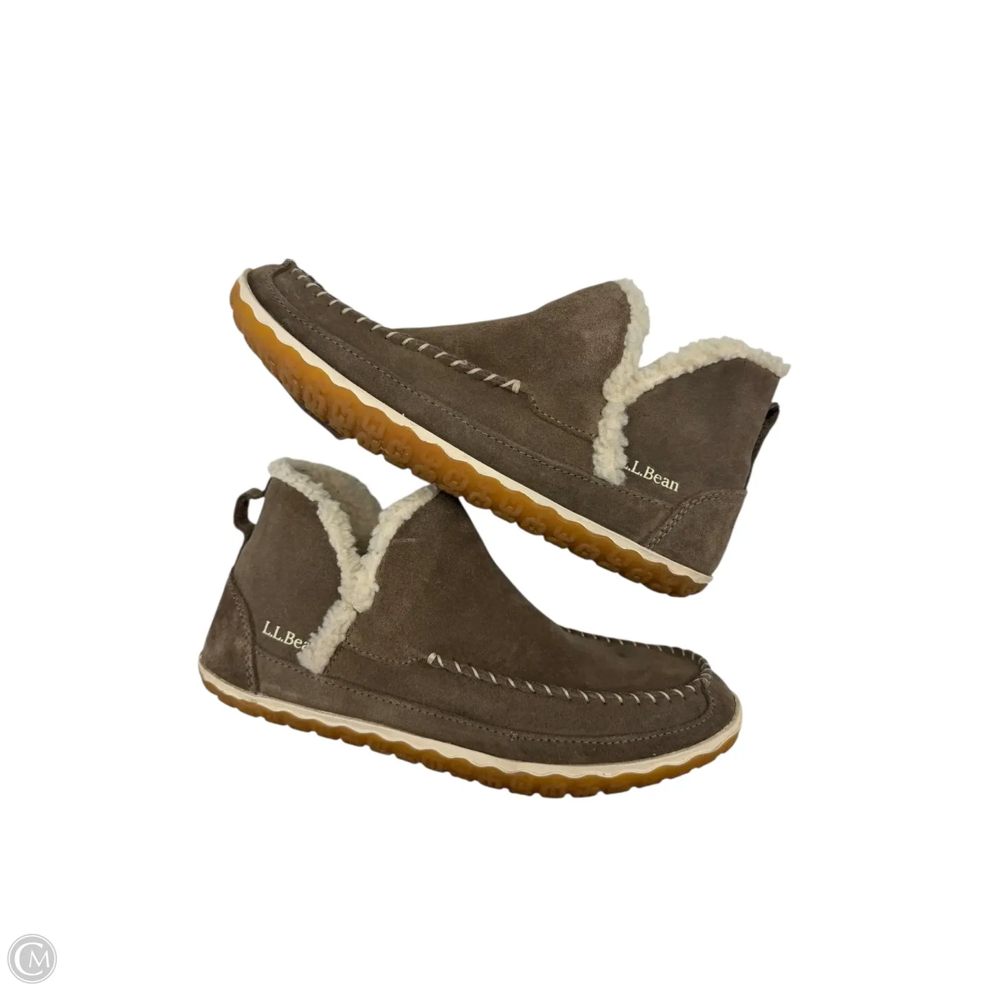 Boots Ankle Flats By L.l. Bean In Grey, Size: 10