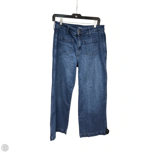 Jeans Wide Leg By Old Navy In Blue Denim, Size: 8p