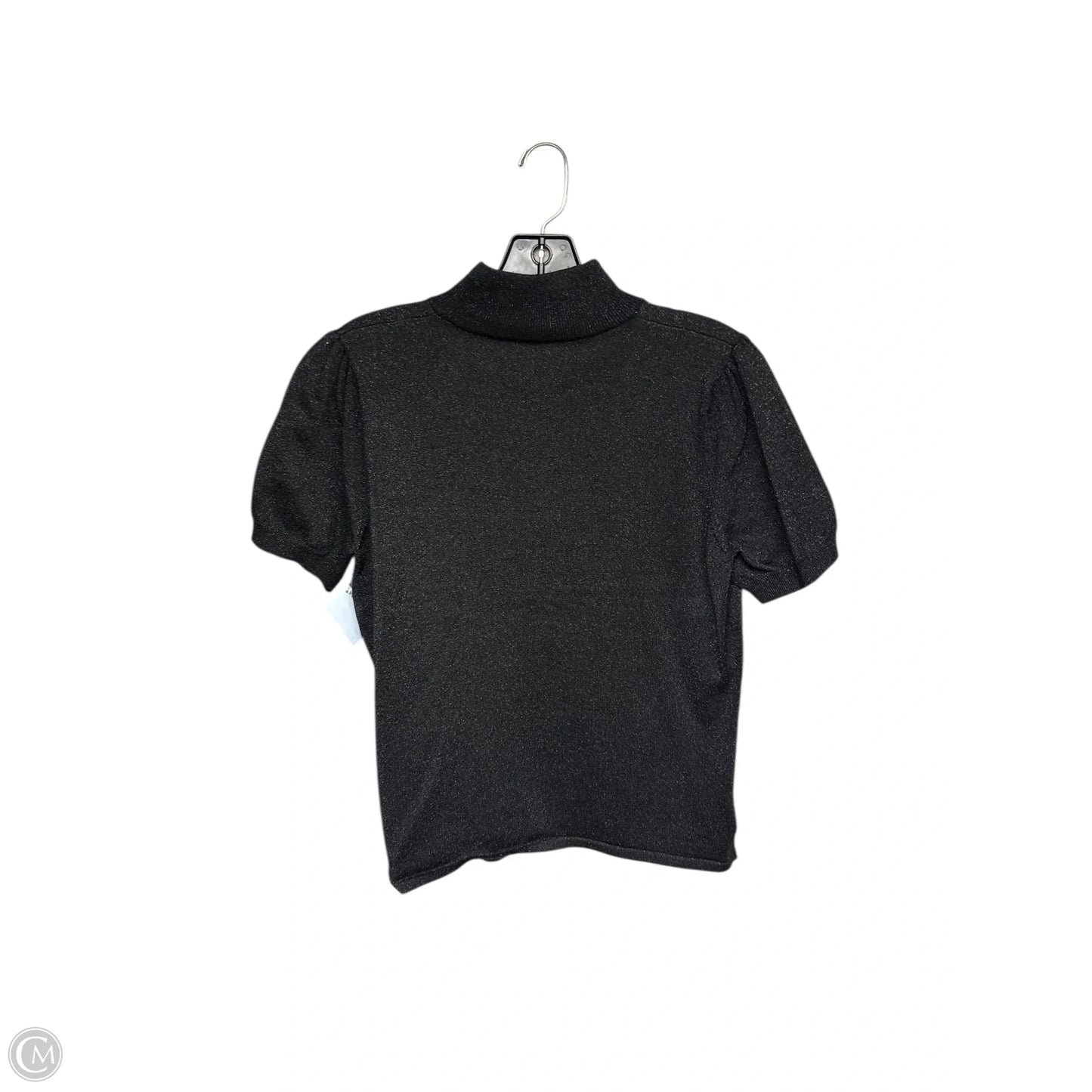 Top Short Sleeve By Grace Elements In Black, Size: L