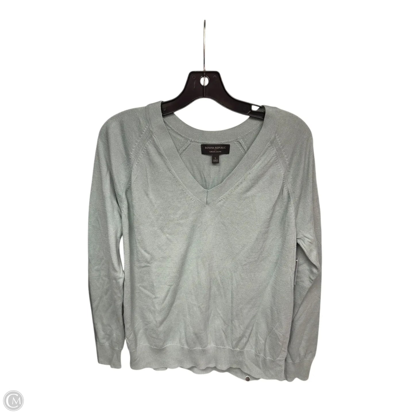 Sweater By Banana Republic In Aqua, Size: L