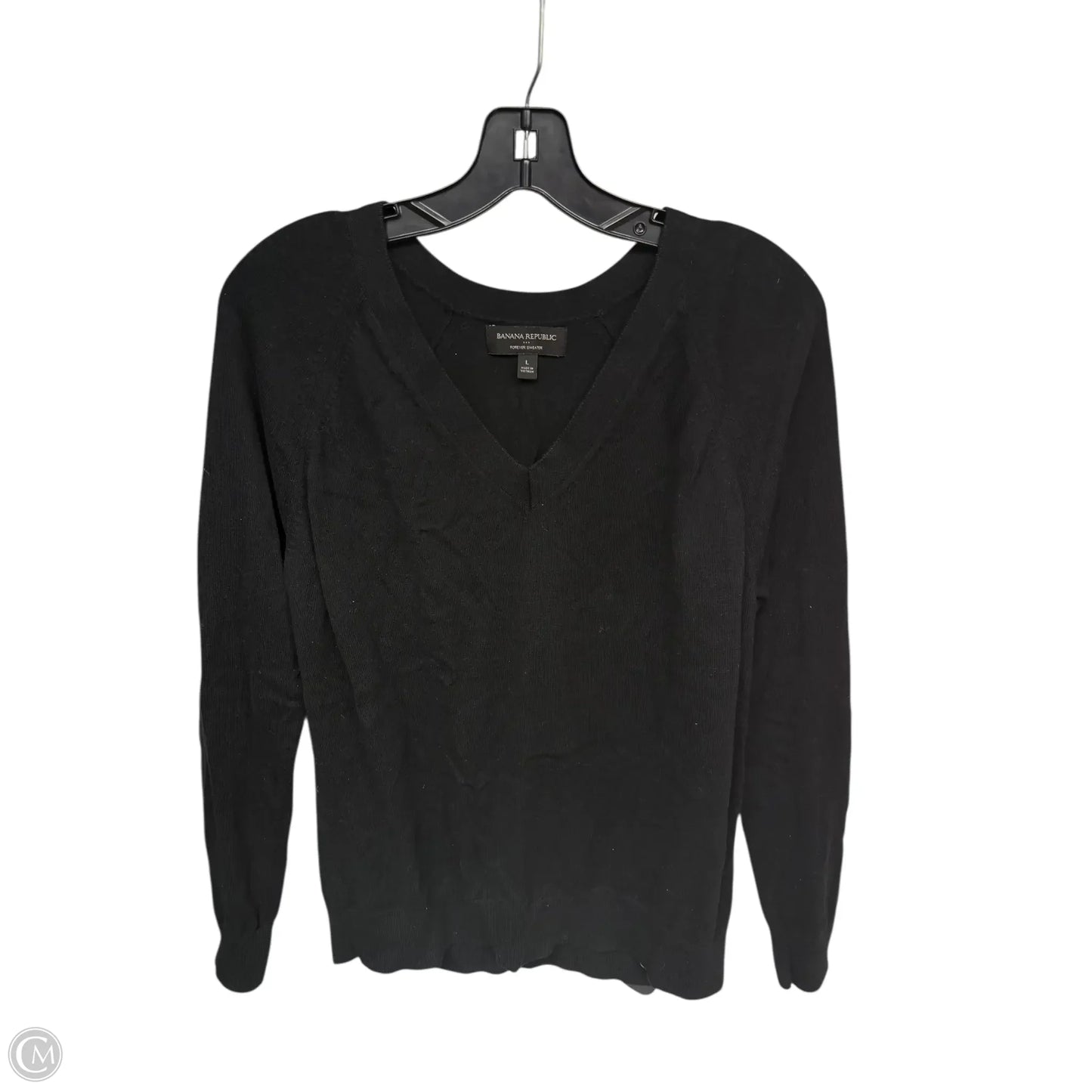 Sweater By Banana Republic In Black, Size: L