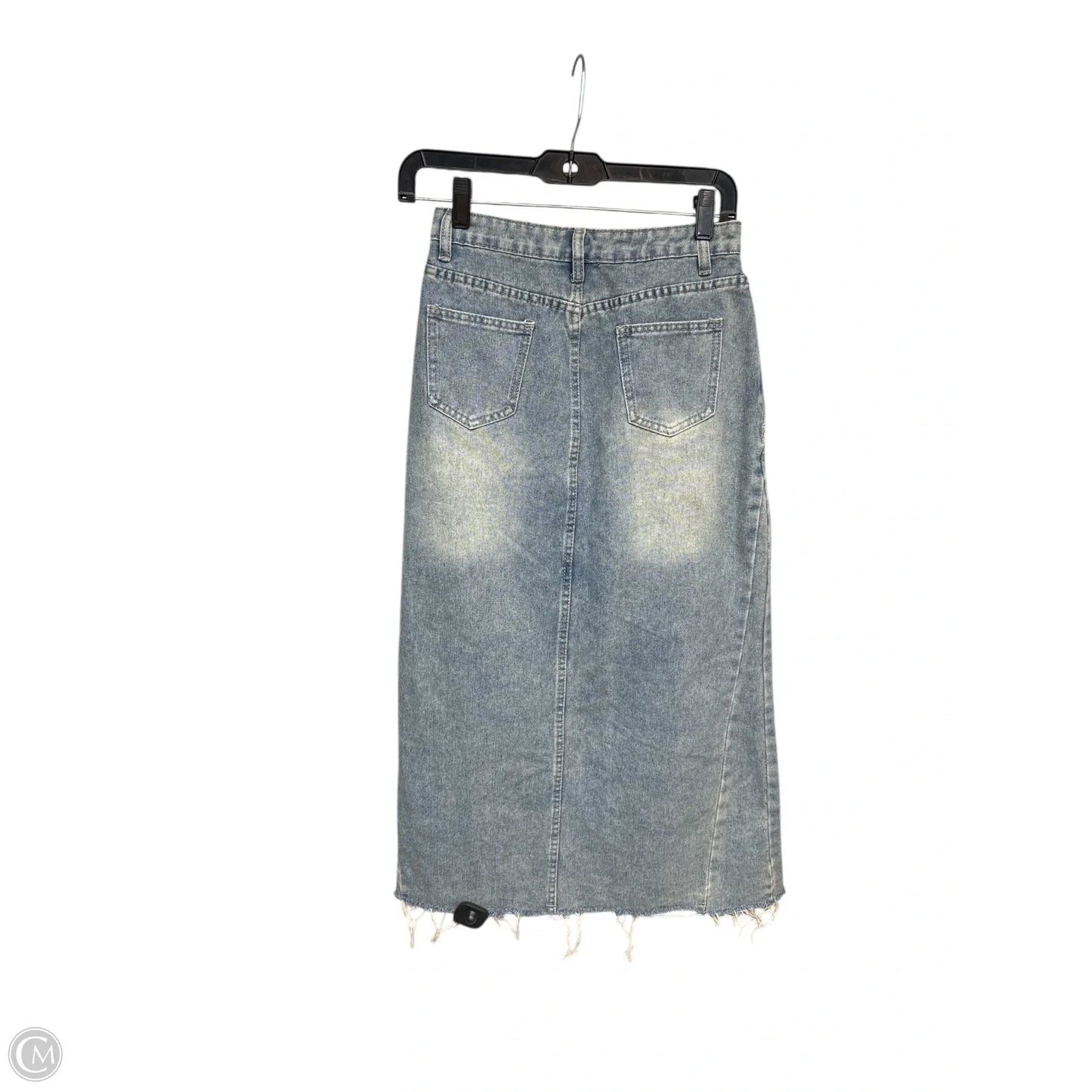 Skirt Maxi By Shein In Blue Denim, Size: 26