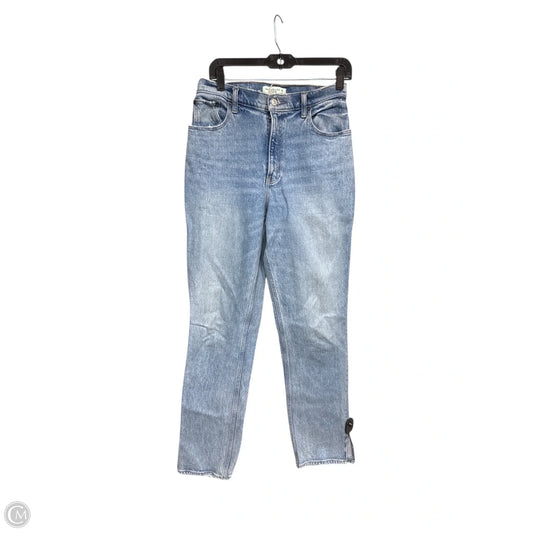 Jeans Straight By Abercrombie And Fitch In Blue Denim, Size: 6l