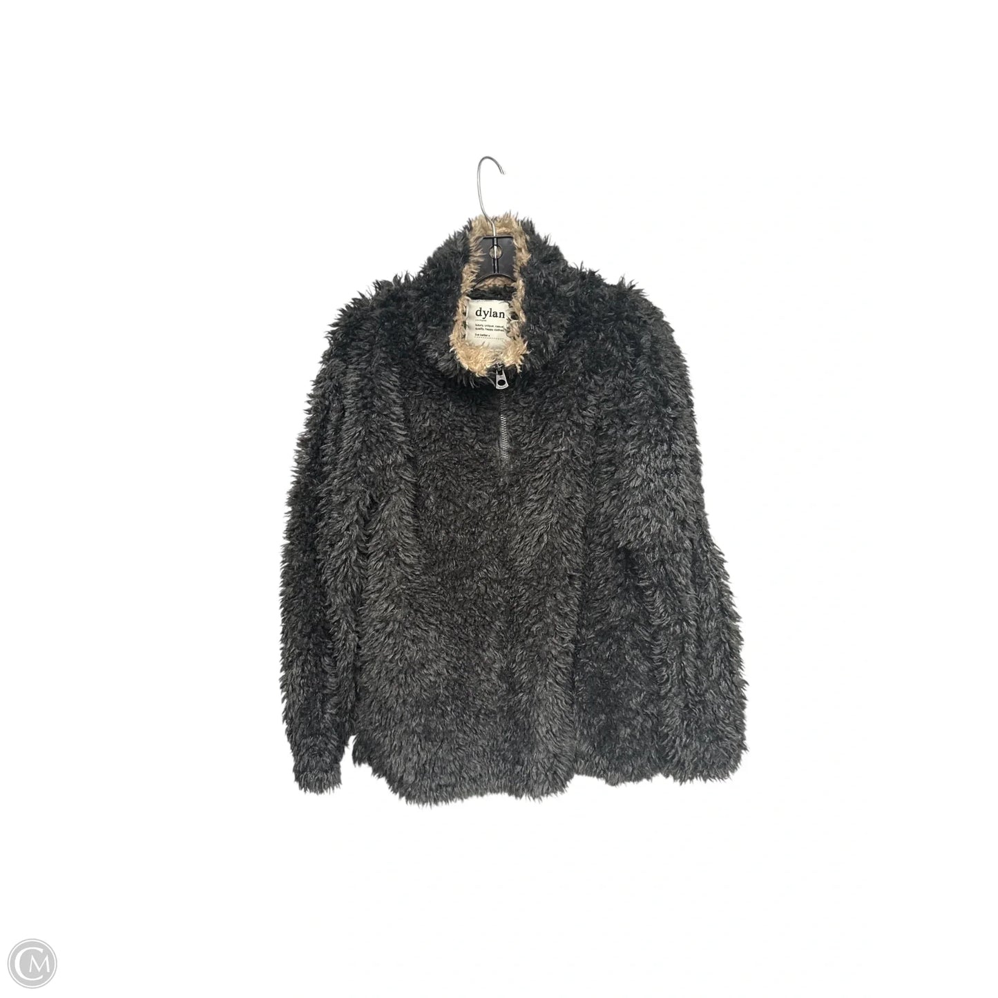 Jacket Faux Fur & Sherpa By Dylan In Grey, Size: S
