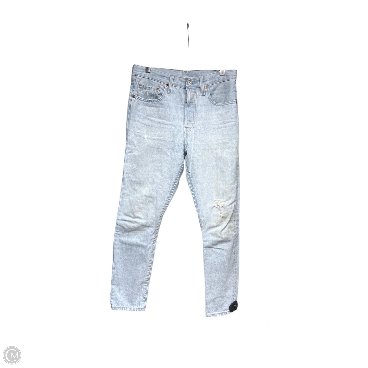 Jeans Skinny By Levis In Blue Denim, Size: S