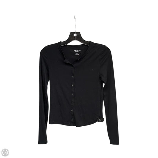 Top Long Sleeve Basic By American Eagle In Black, Size: S