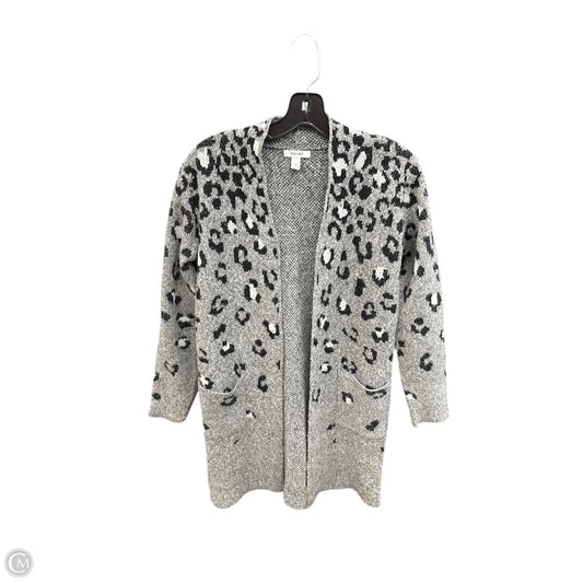 Sweater Cardigan By Nine West In Animal Print, Size: Xs