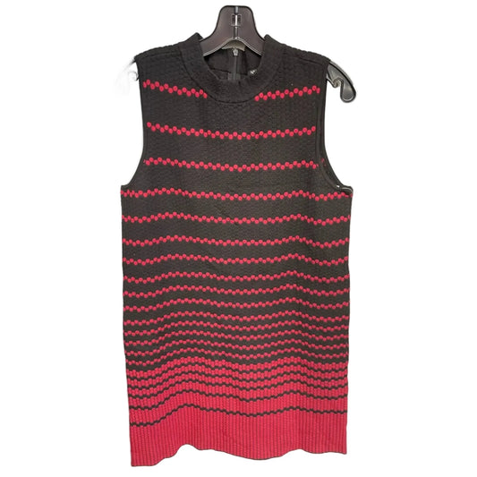 Dress Casual Midi By Nic + Zoe In Black & Red, Size: M