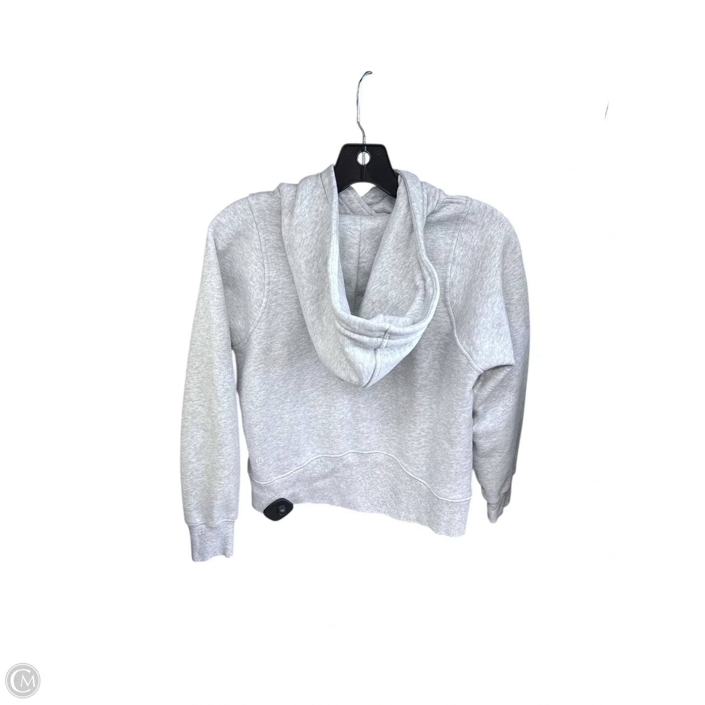 Athletic Sweatshirt Hoodie By Lululemon In Grey, Size: 2