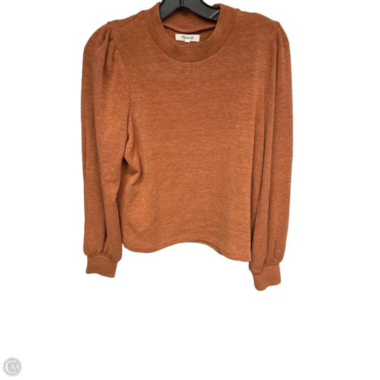 Top Long Sleeve By Madewell In Orange, Size: M