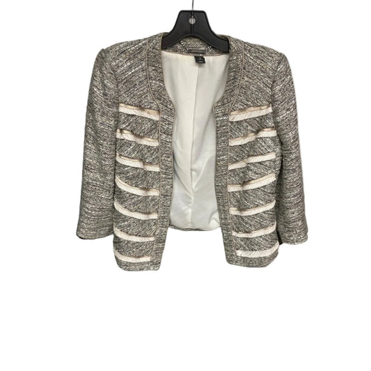 Blazer By White House Black Market In Cream & Grey, Size: 10