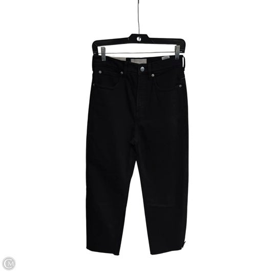 Jeans Straight By Everlane In Black Denim, Size: 26