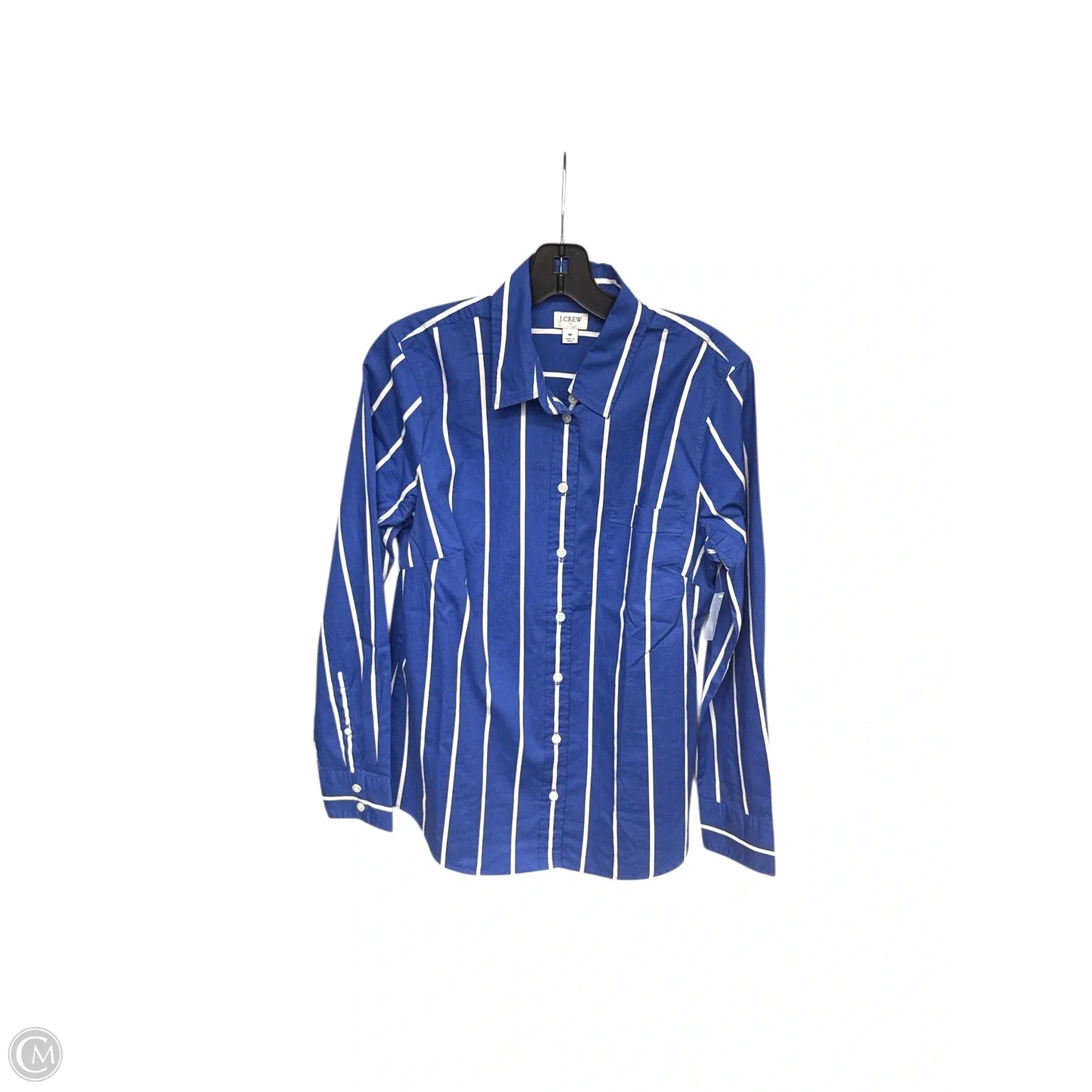 Top Long Sleeve By J. Crew In Striped Pattern, Size: M