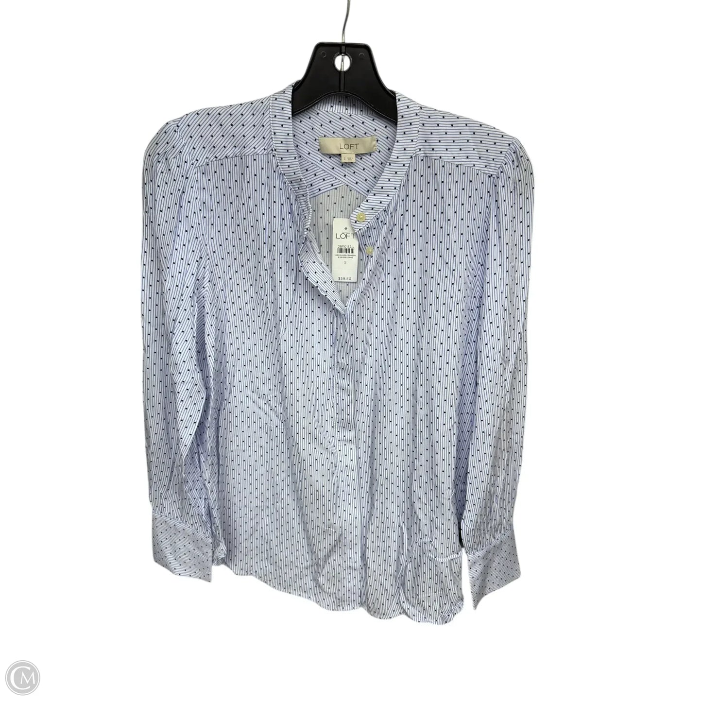 Top Long Sleeve By Loft In Blue, Size: S
