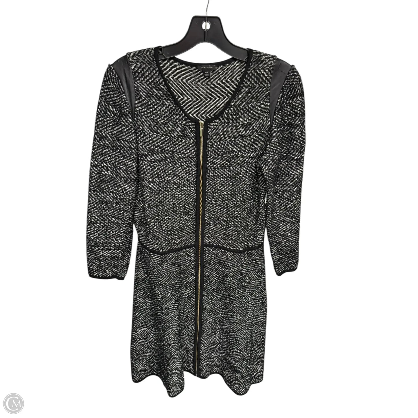 Dress Work By Ann Taylor In Black & White, Size: M