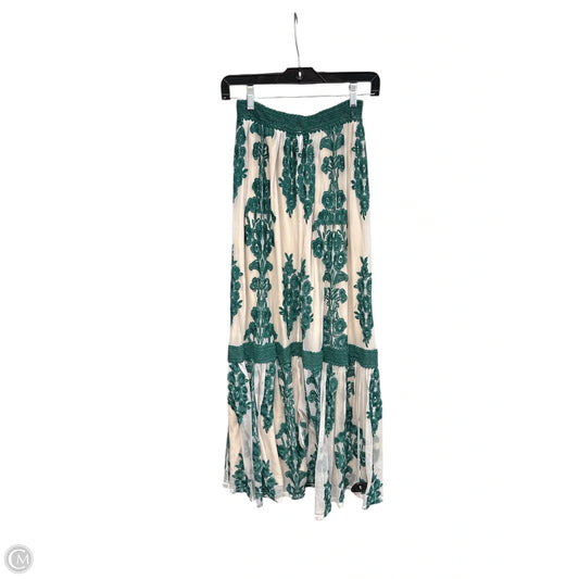 Skirt Maxi By Altard State In Green & White, Size: Xs