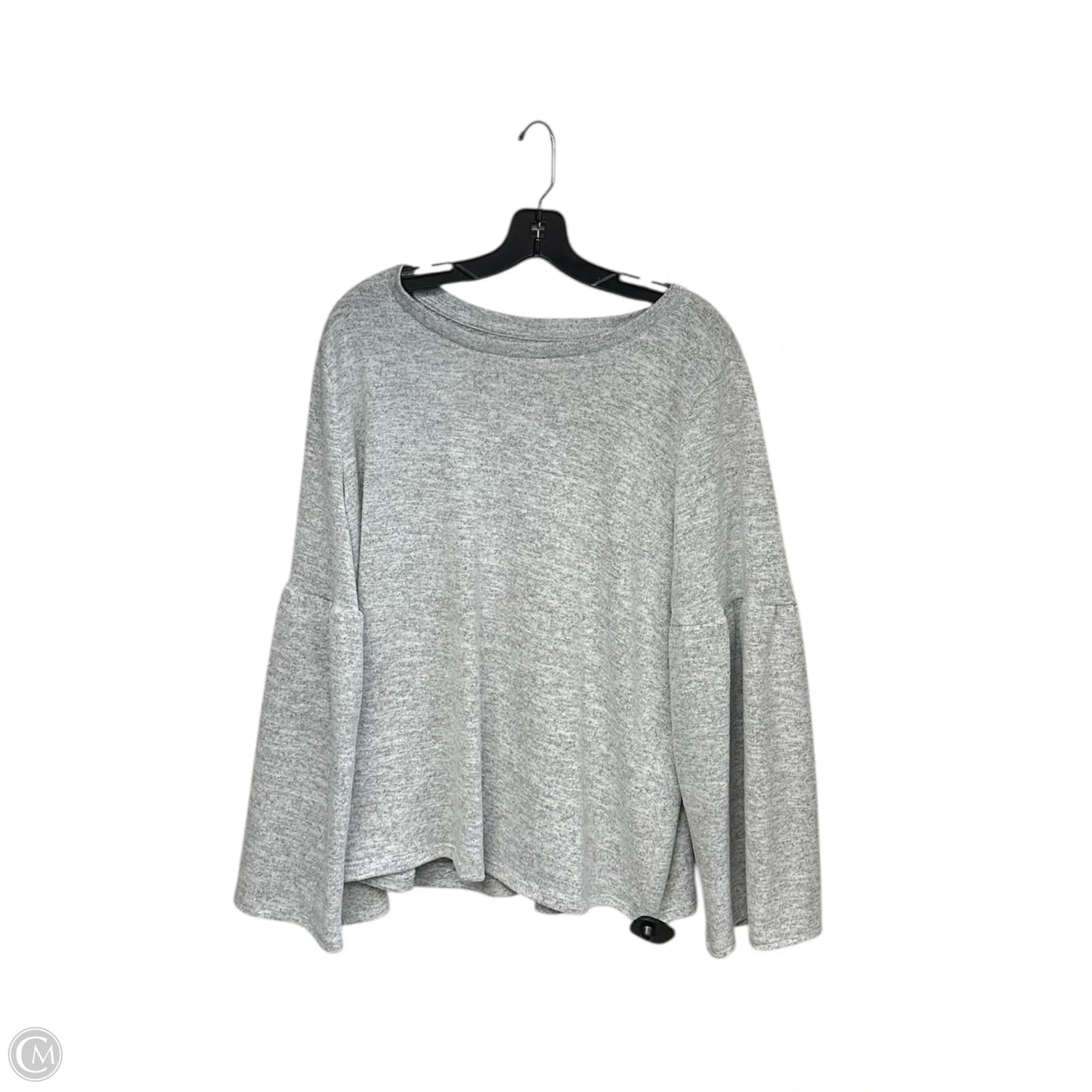 Top Long Sleeve By Ana In Grey, Size: Xl