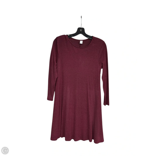 Dress Casual Midi By Old Navy In Maroon, Size: Sp