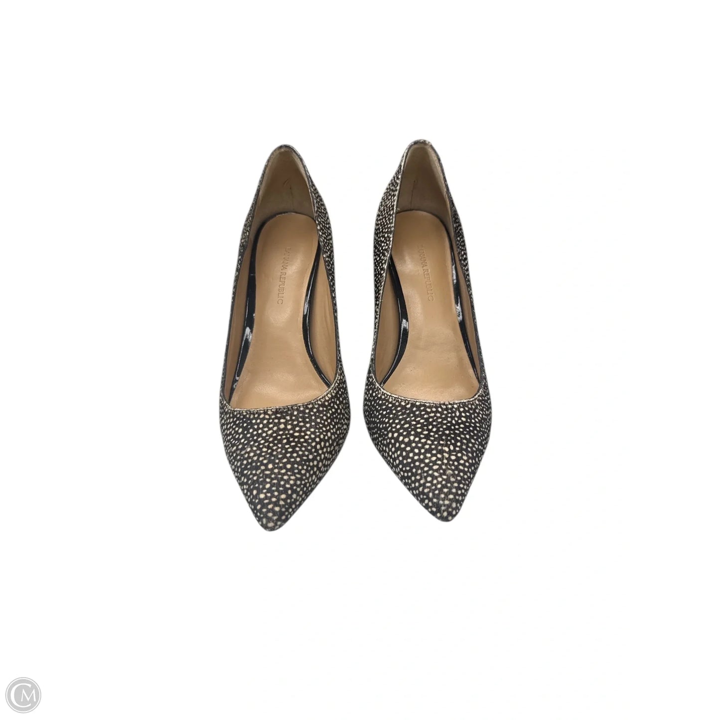 Shoes Heels Block By Banana Republic In Brown & Cream, Size: 6