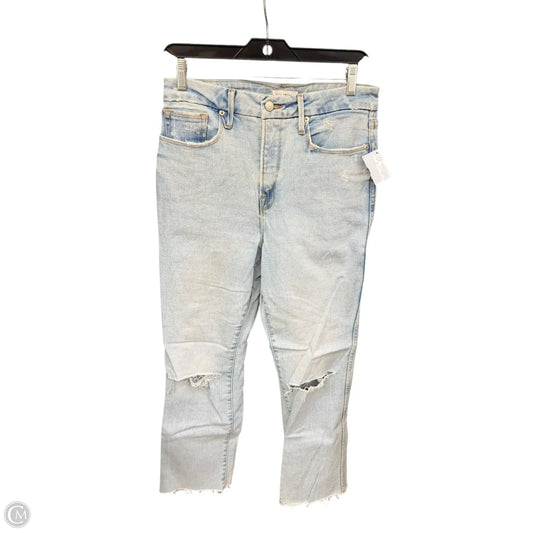 Jeans Boot Cut By Good American In Blue Denim, Size: 8