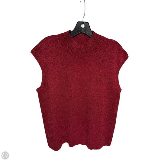 Sweater By Coldwater Creek In Red, Size: 2x
