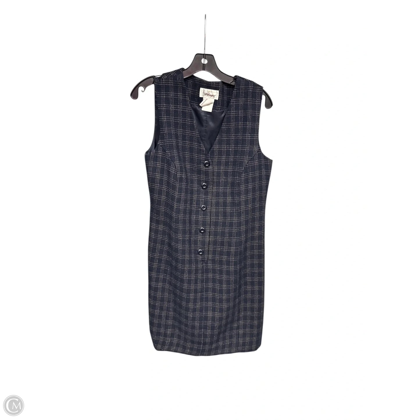 Dress Work By Worthington In Blue & Cream, Size: 6